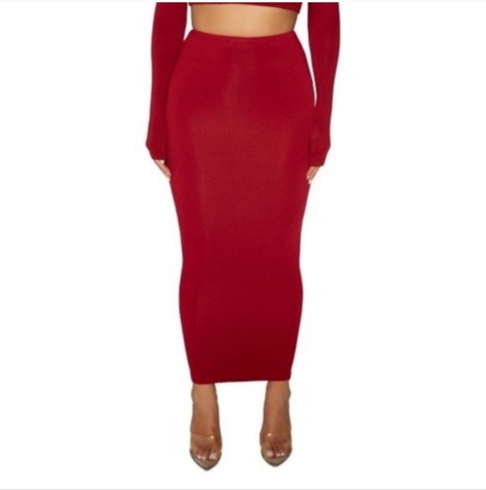 Naked Wardrobe Hourglass Midi Skirt